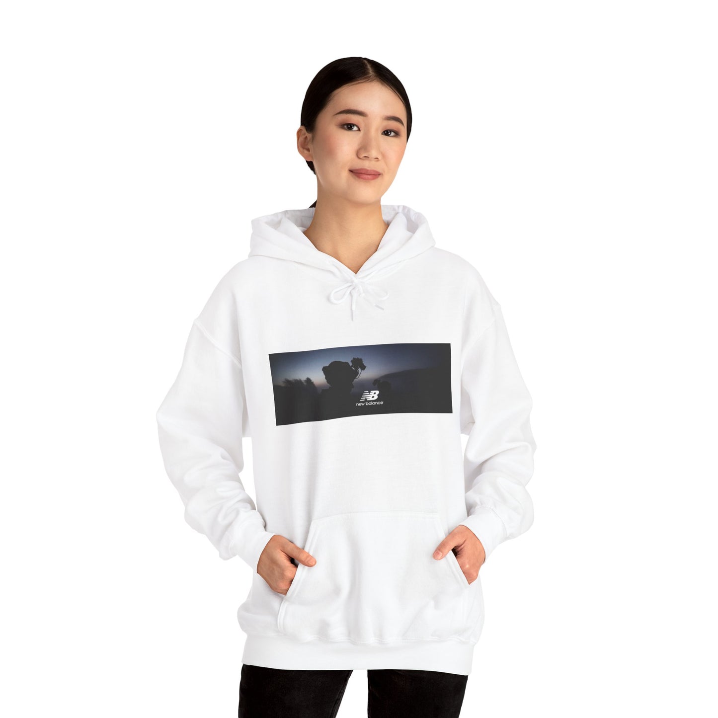New Balance Sunset Skyline Hoodie — Minimal Logo Milslim
